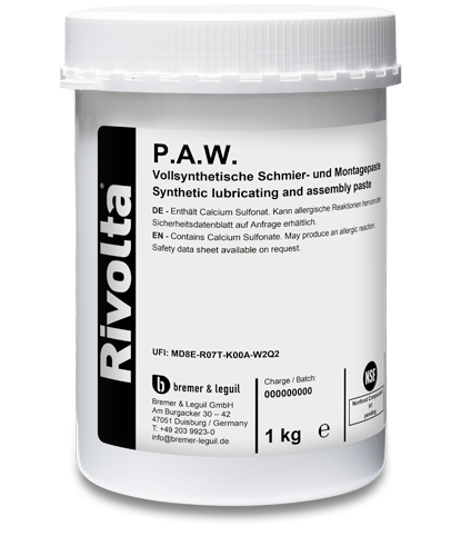 P.A.W.-RIVOLTA Schmierstoffe von Bremer & Leguil